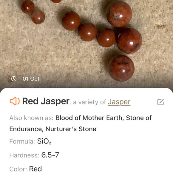 Genuine Red Jasper Short Necklace, Cute Bronze Acorn Charm + Natural Gemstone - Picture 11 of 12